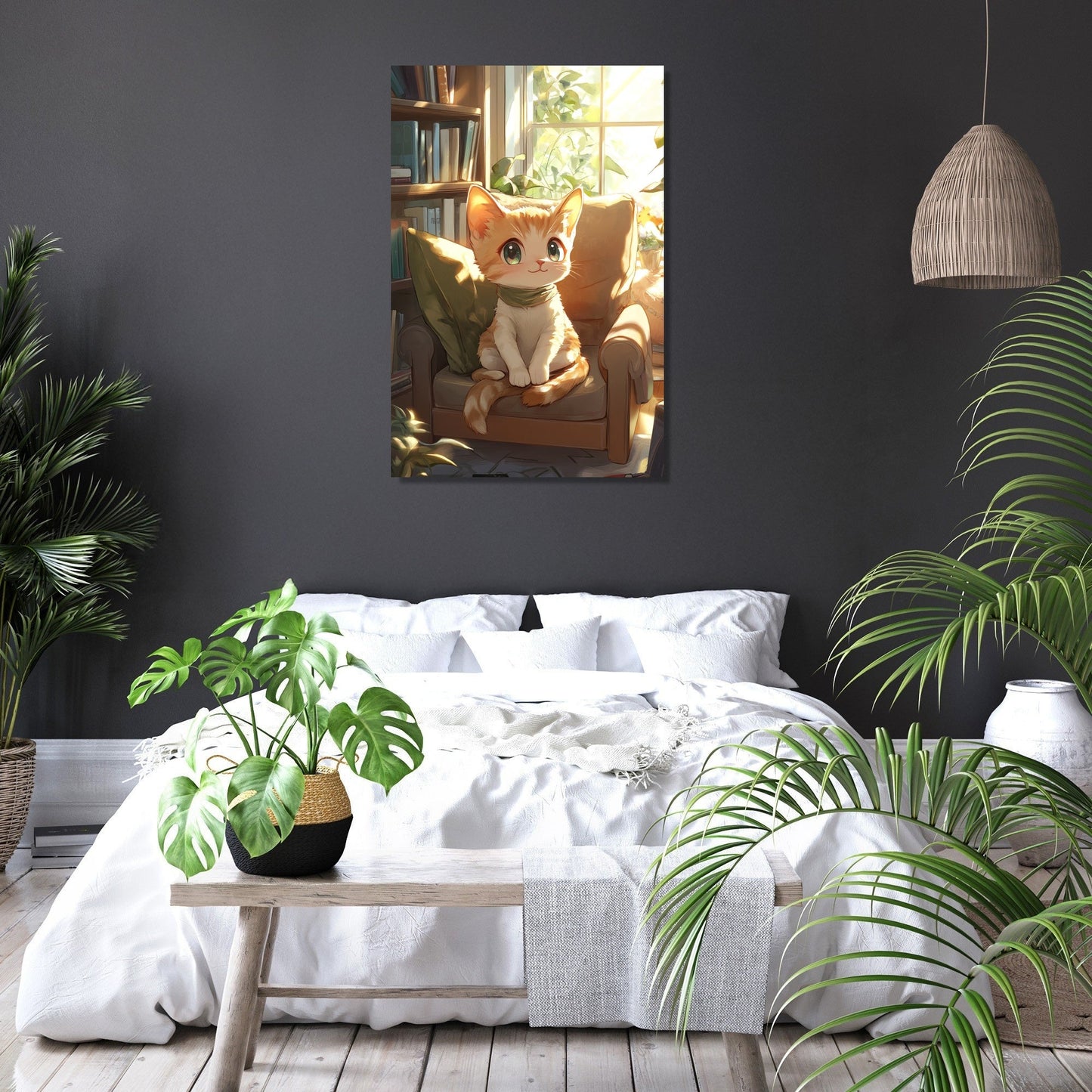 Whiskered Serenity Canvas