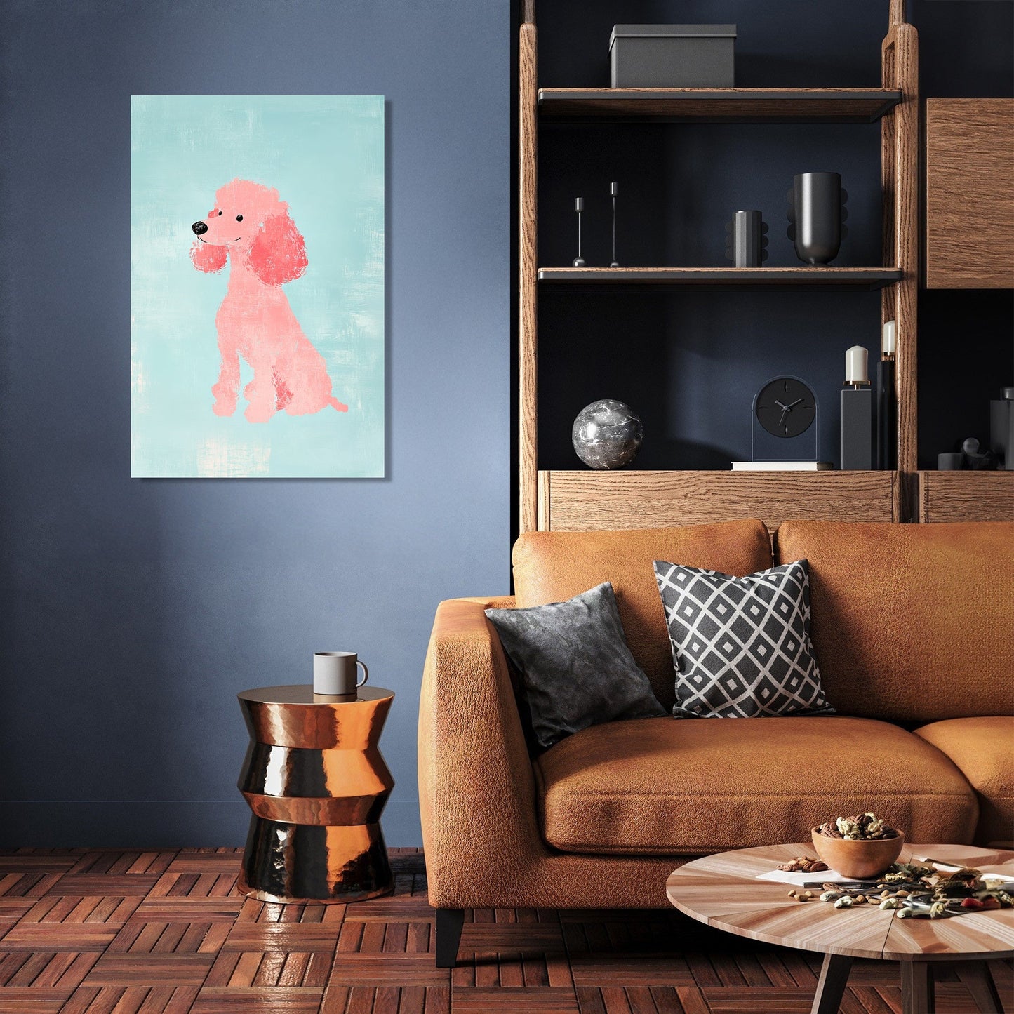 Pink Poodle Canvas