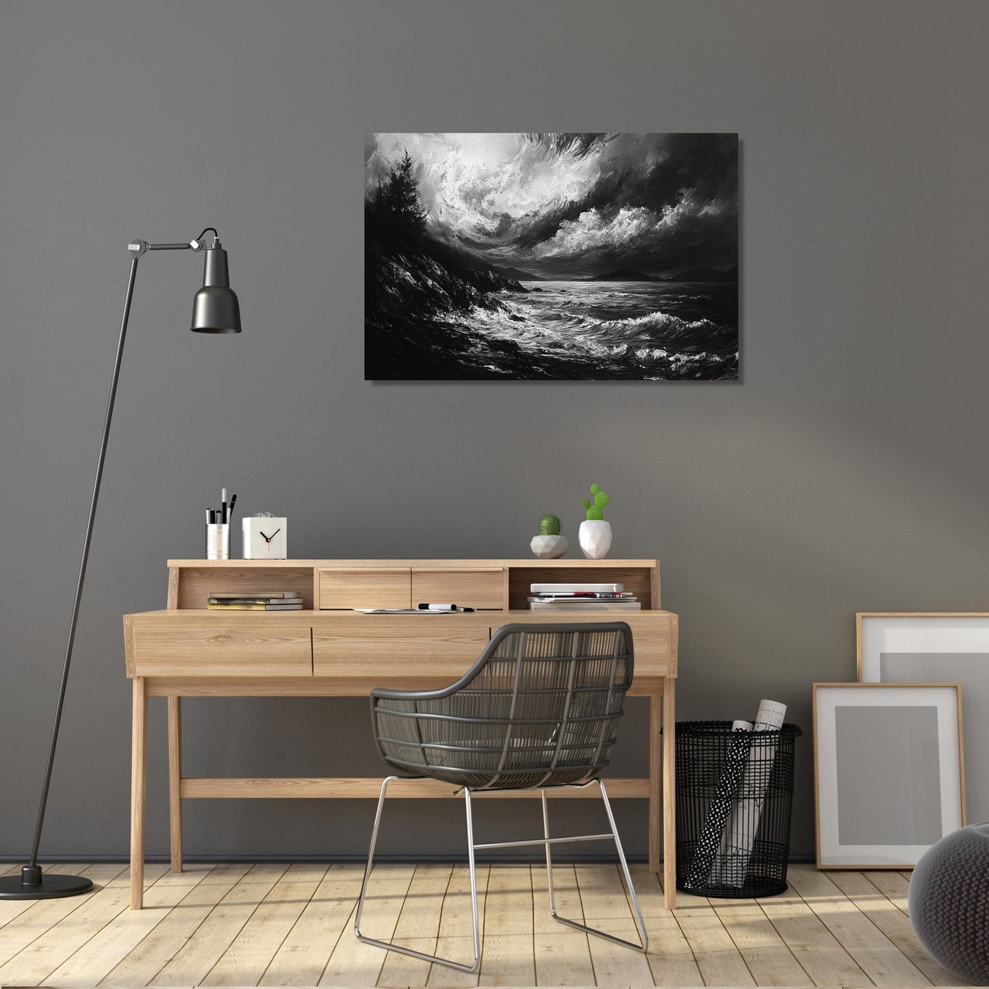 Serene Shores Chaos Canvas