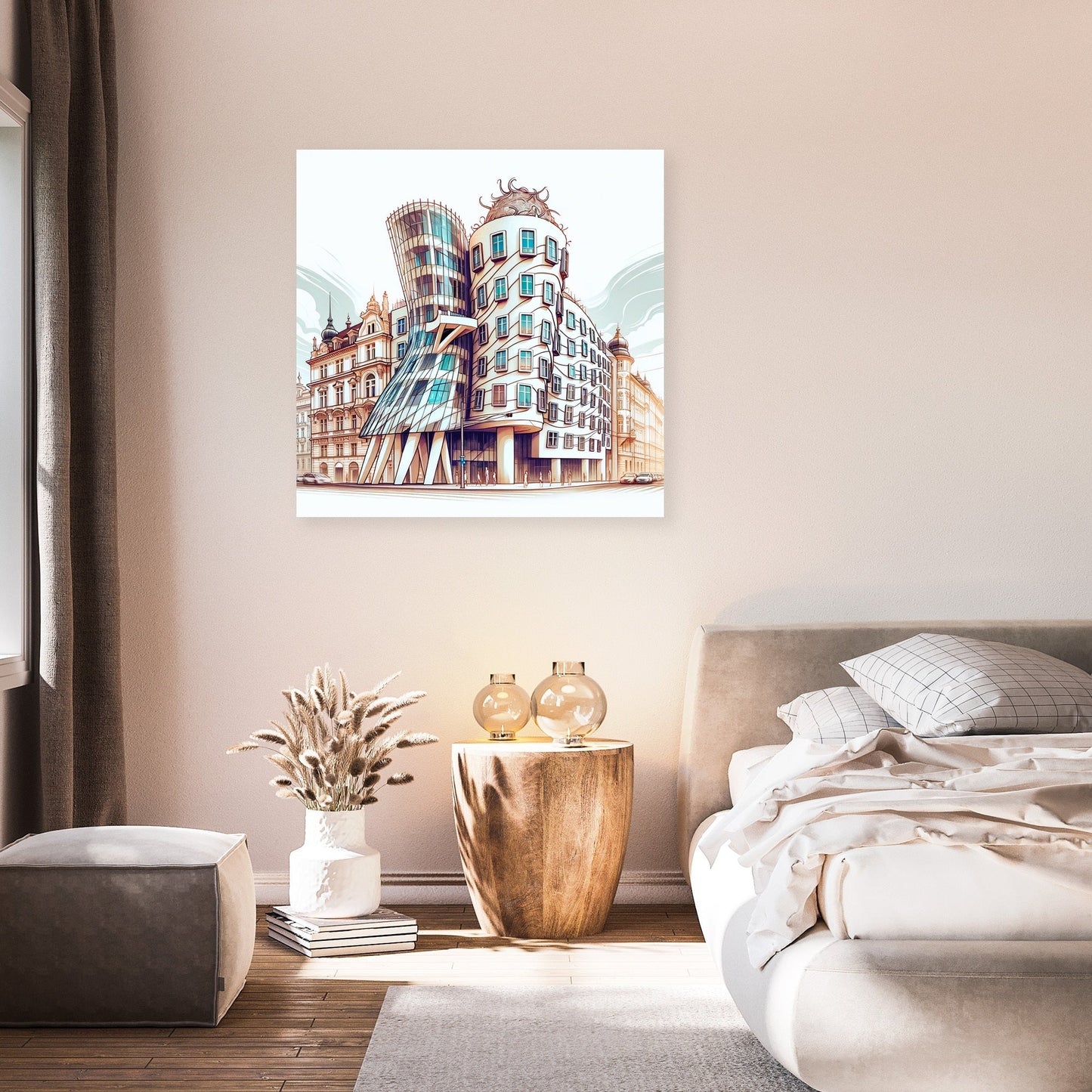 Dancing House Flow Canvas