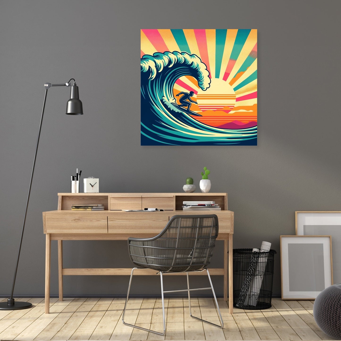Sunset Surf Spectacle Canvas
