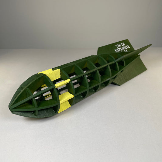 Prop WW2 Bomb  - Pre-Built Model by Curious Rabbit ®