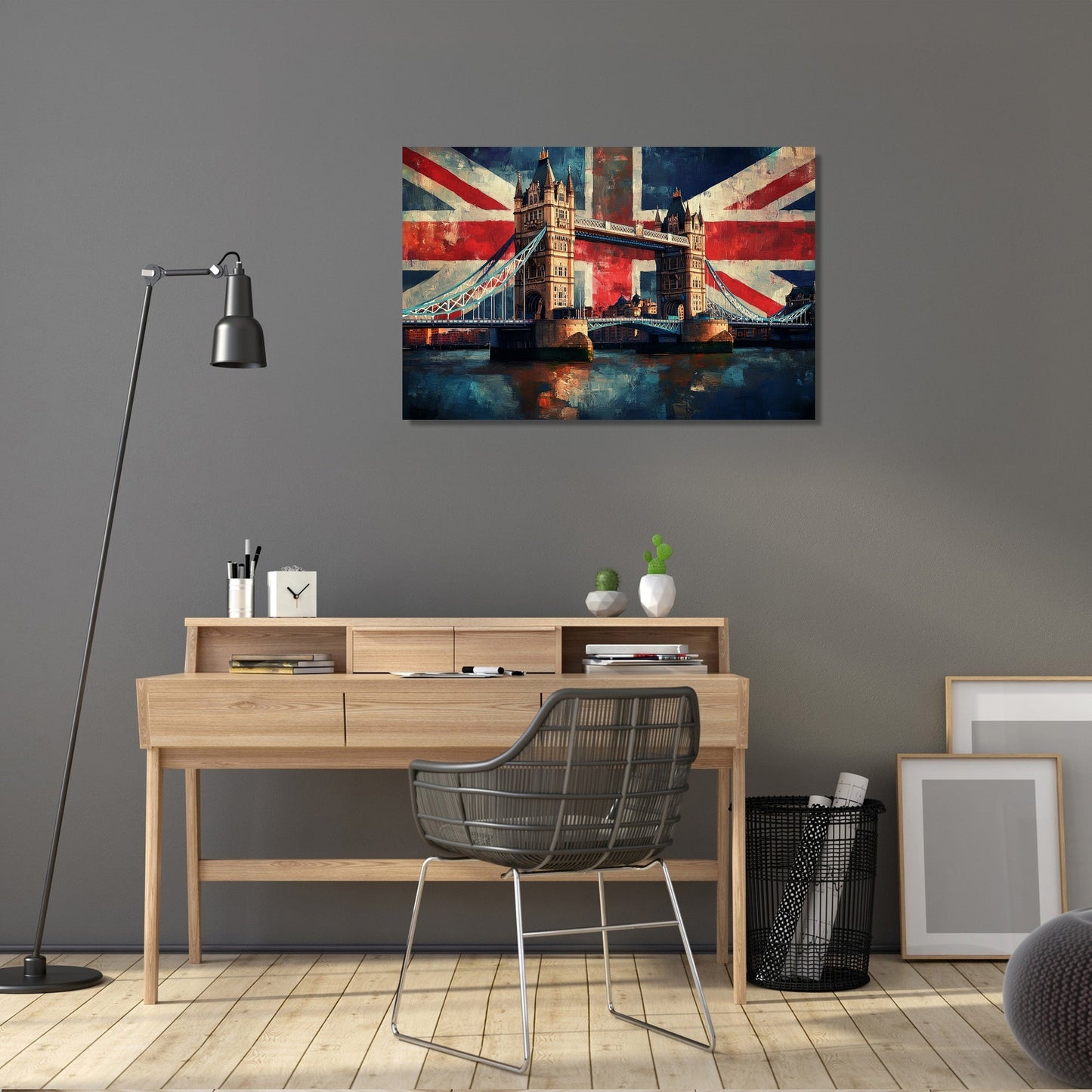 Tower Bridge Flag Canvas