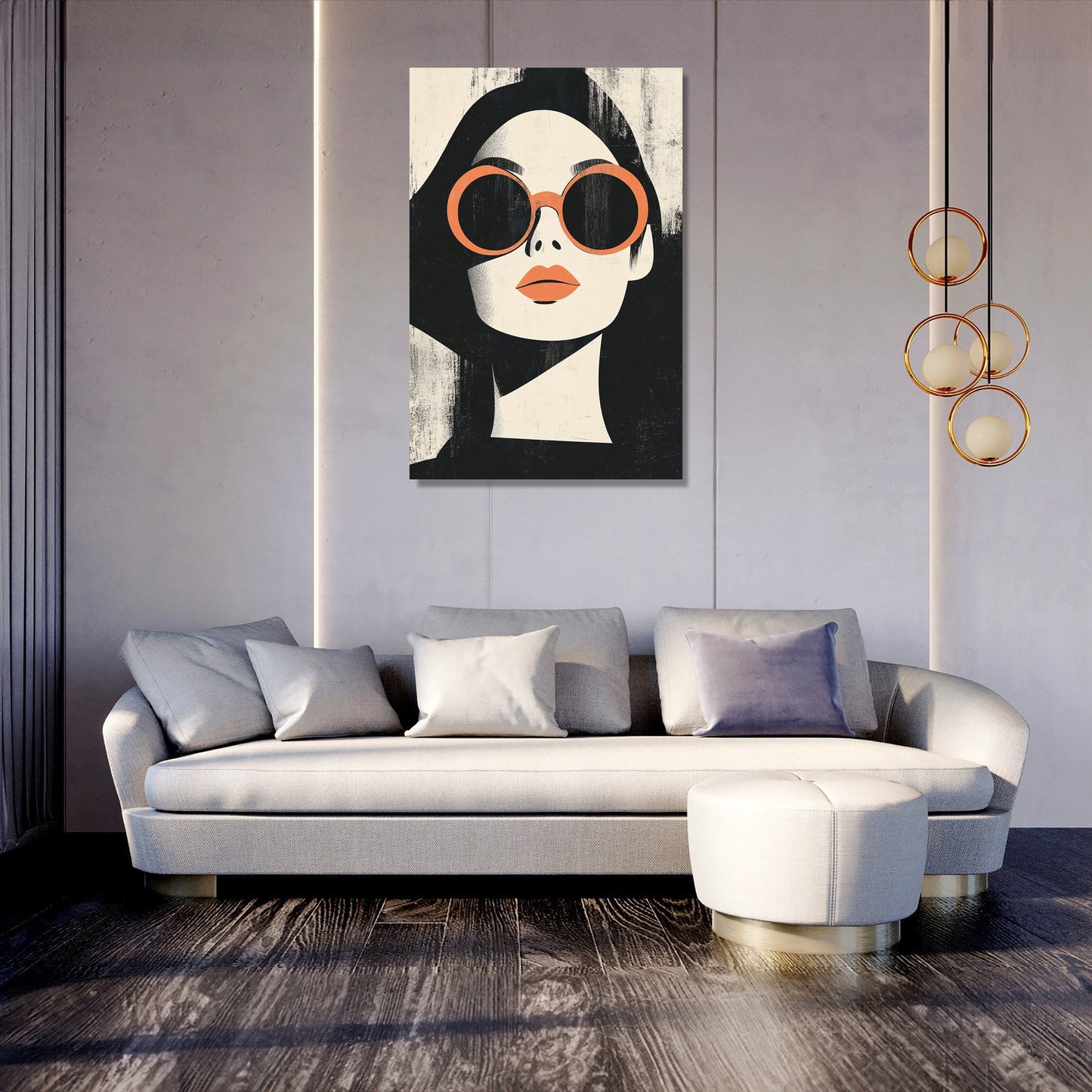 Reflective Gaze Canvas