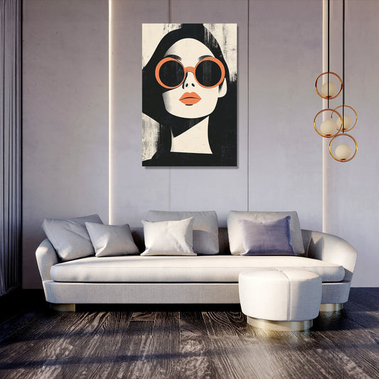 Reflective Gaze Canvas