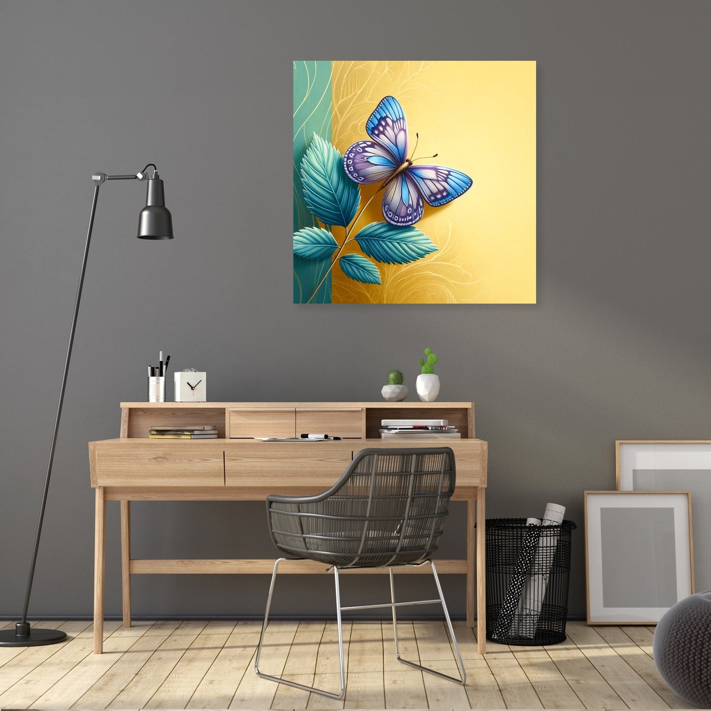 Blue Butterfly Canvas