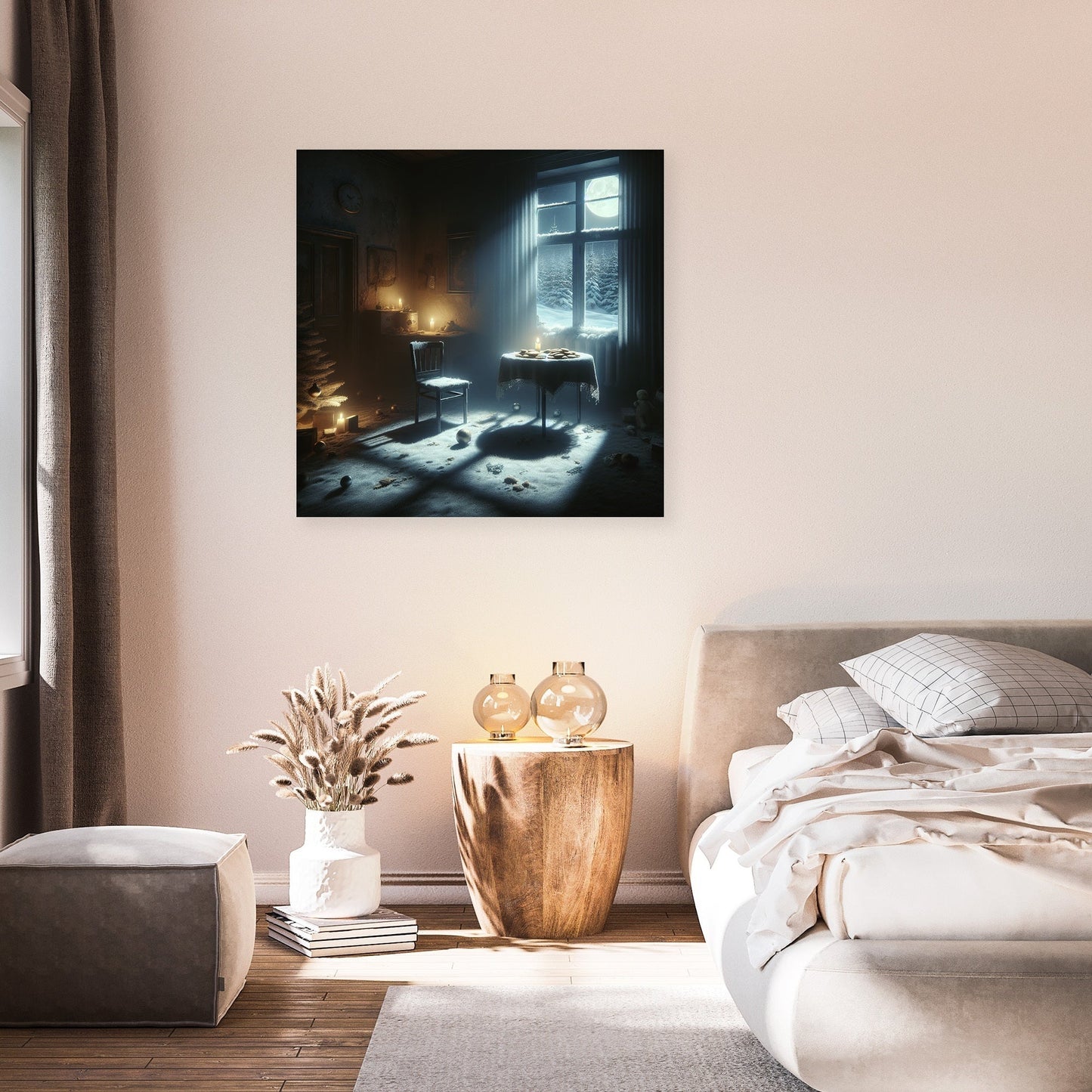 Midnight Solitude Christmas Canvas