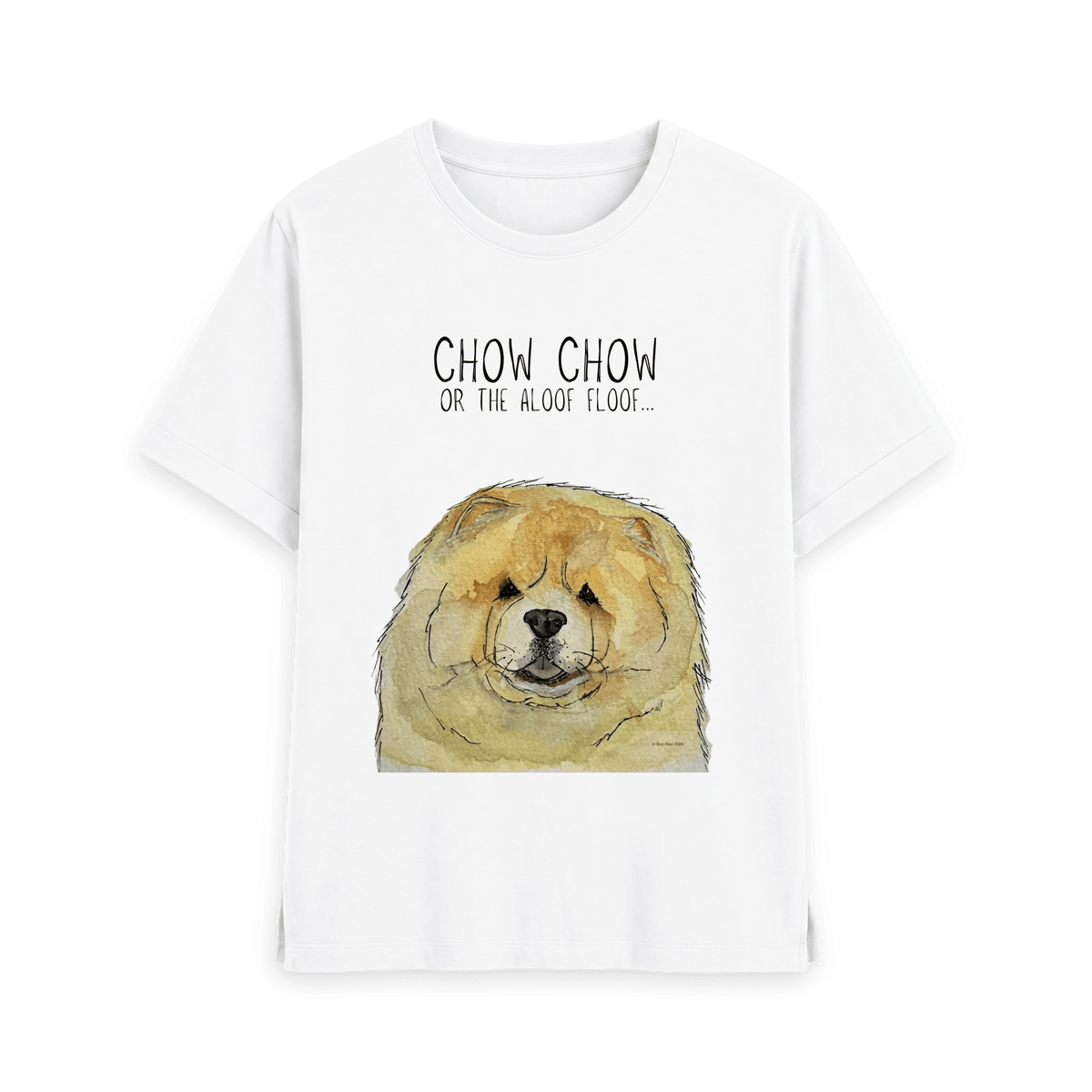 Chow Down in Style: Fawn Chow Chow Relaxed Fit T-Shirt