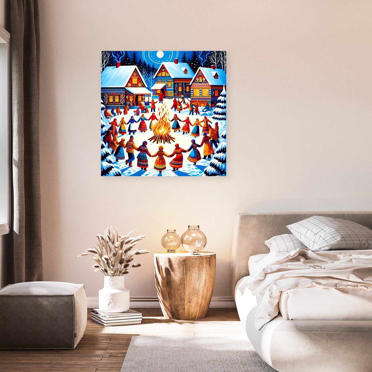 Winter Festival Warmth Canvas