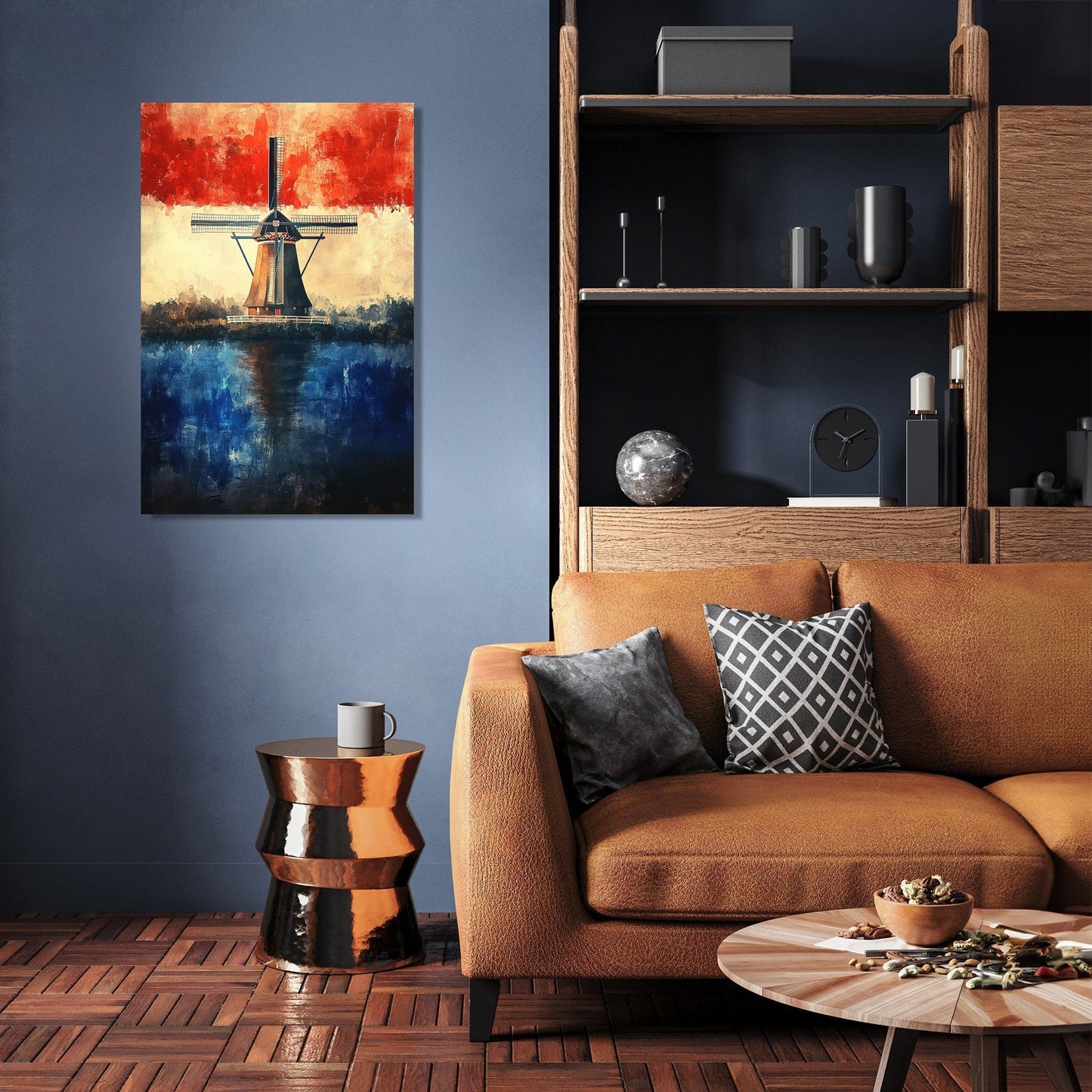 Ethereal Dutch Windmill Canvas