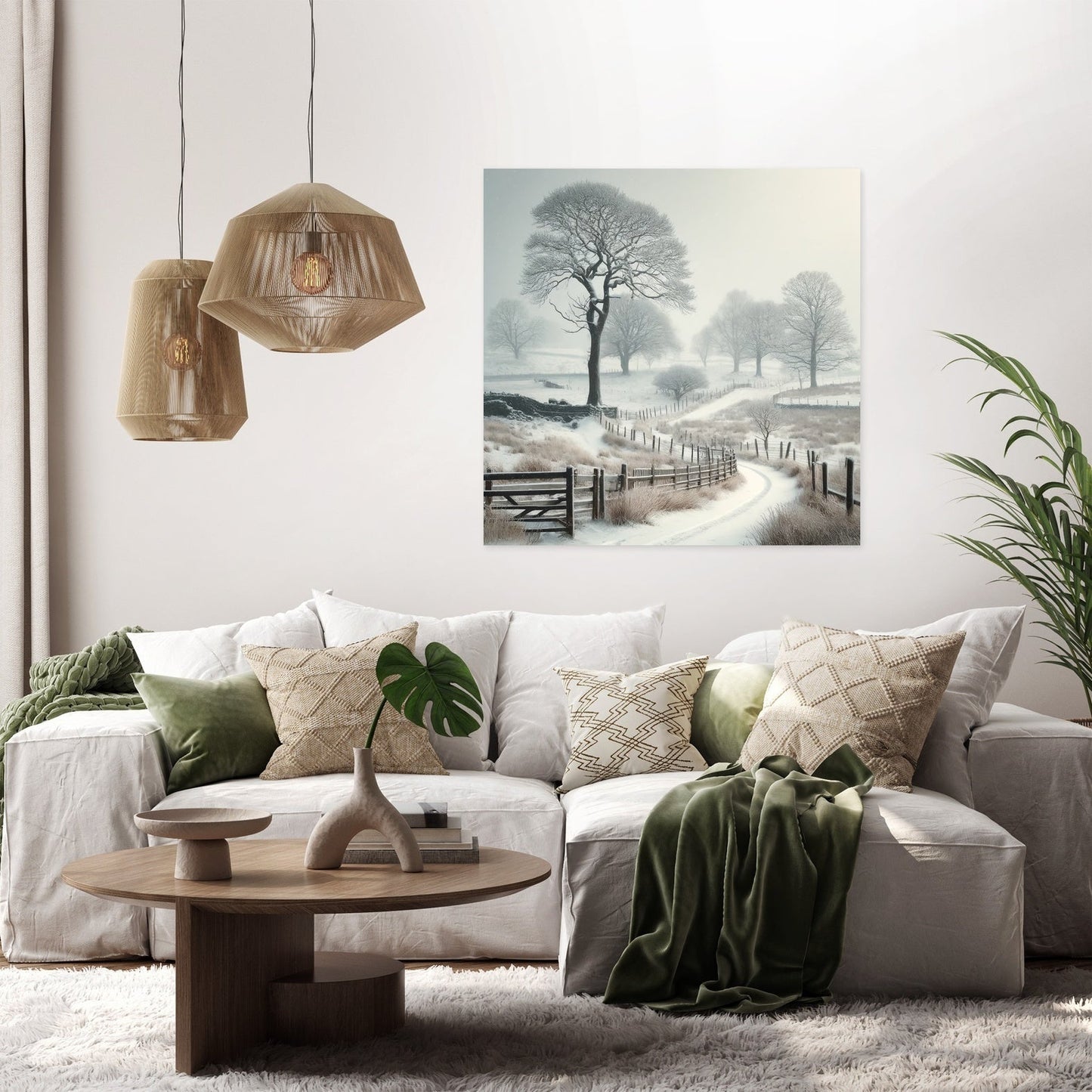 Winter Countryside Canvas