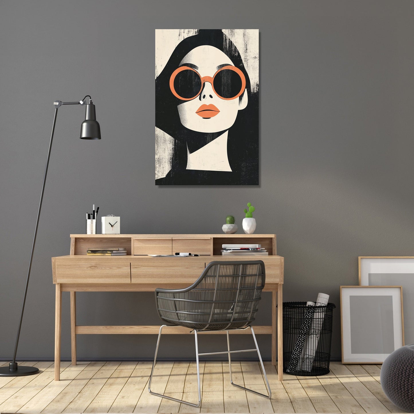 Reflective Gaze Canvas