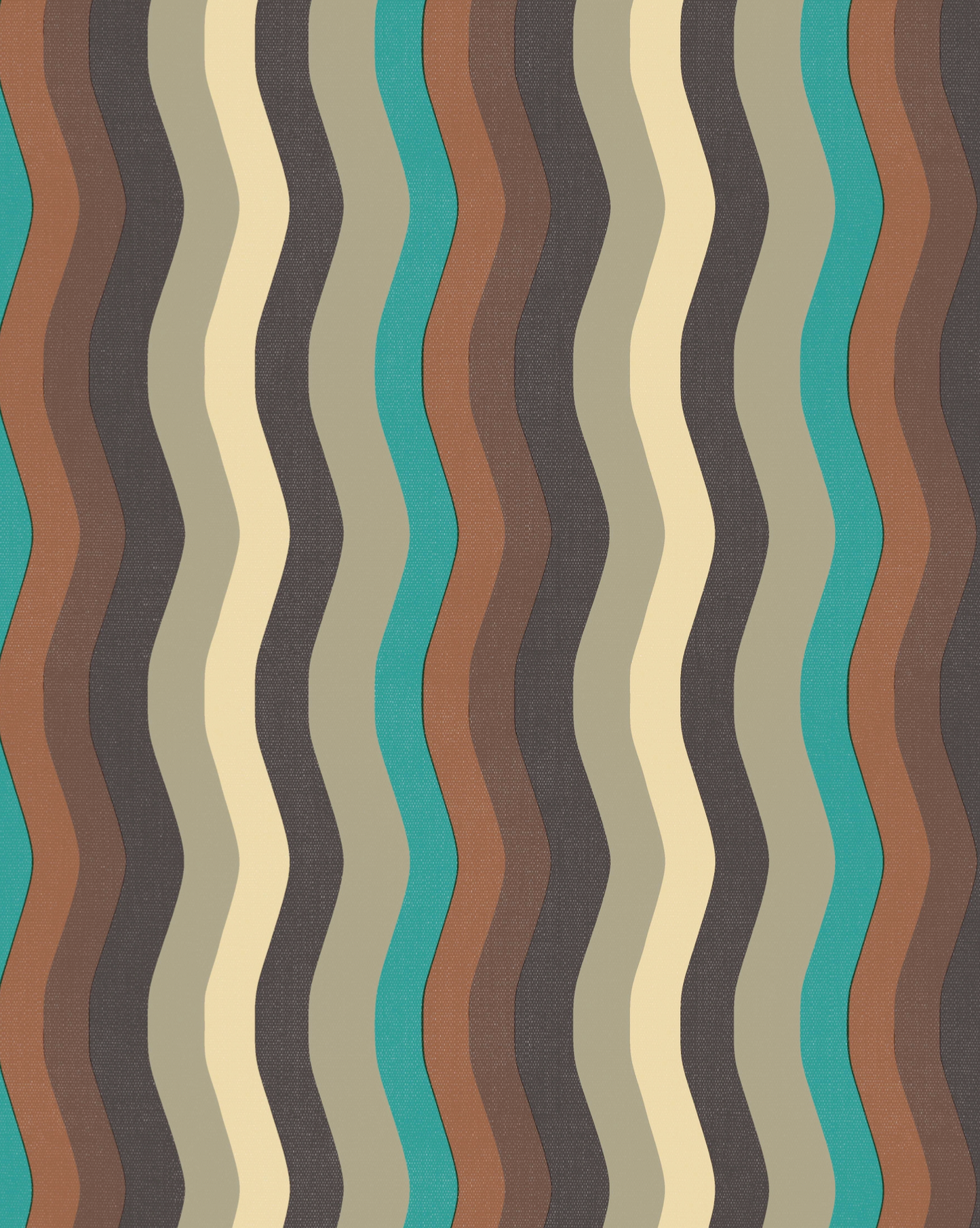 Wavy Stripe Wallpaper