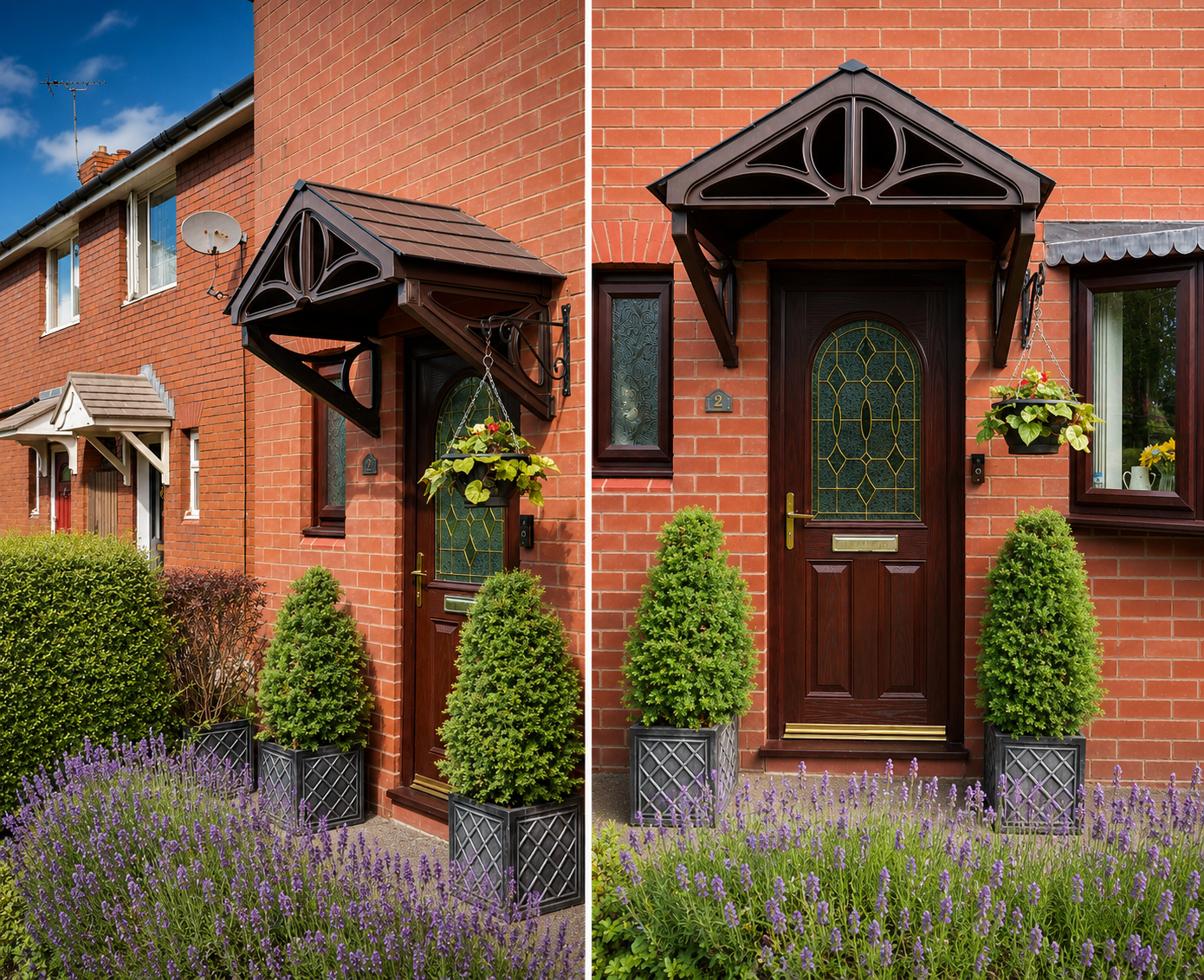 Althorp Door Canopy 149cm - Flat Pack Porch Canopy