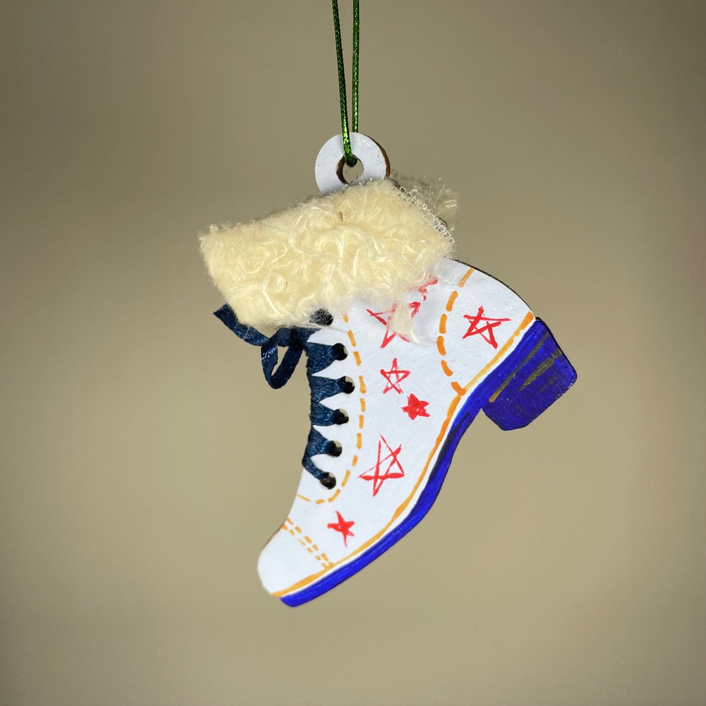 Ice Skates Bauble - Handmade Ornament by Curious Rabbit ®
