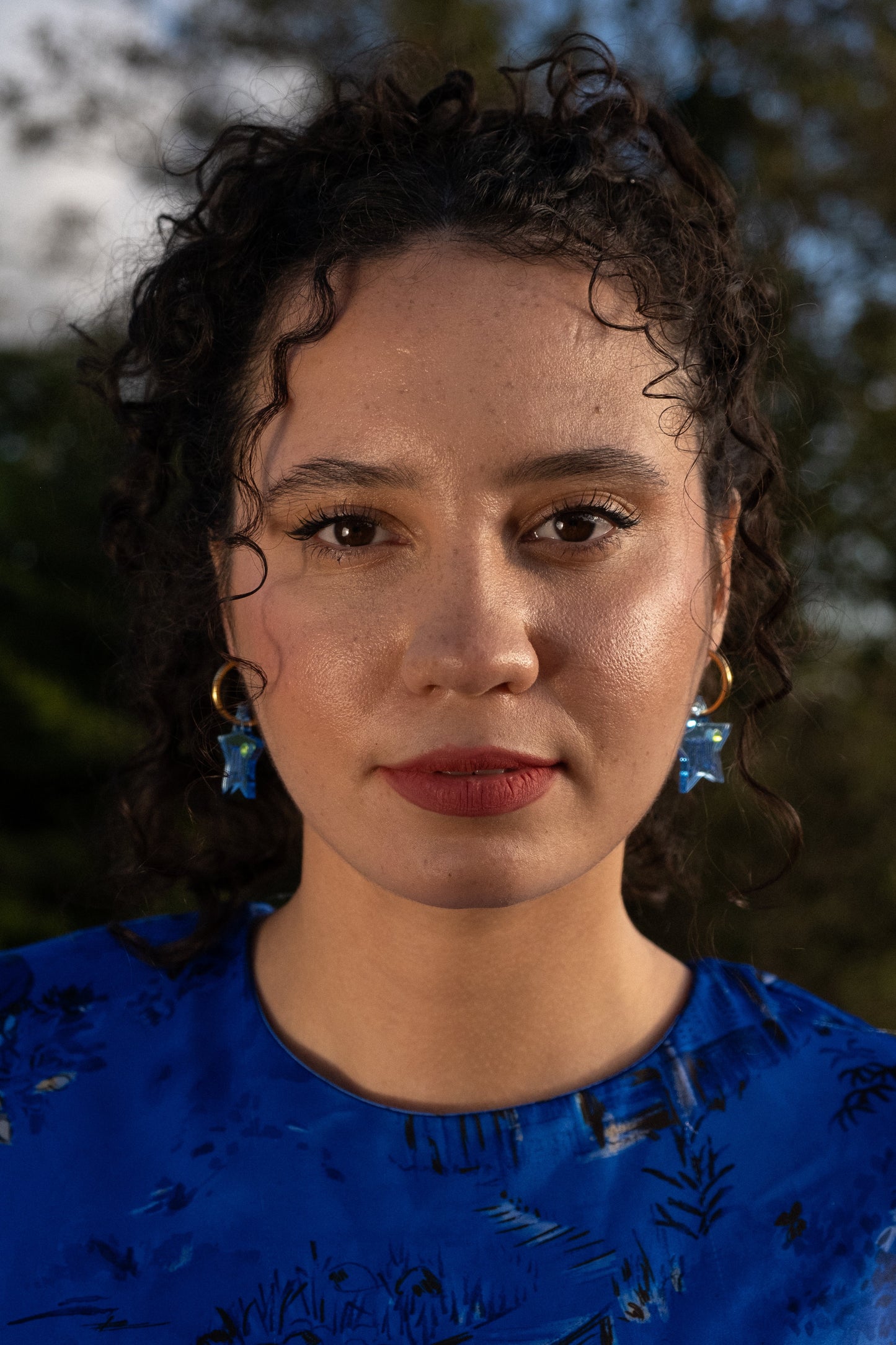 Star Sign Hoop Earrings