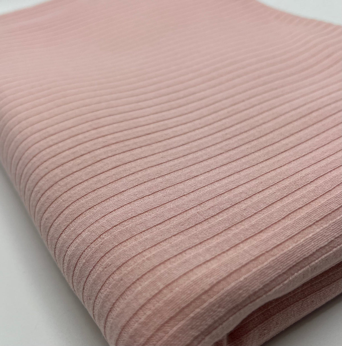 Soft Pink 8x4 Wide Rib Stretch Fabric