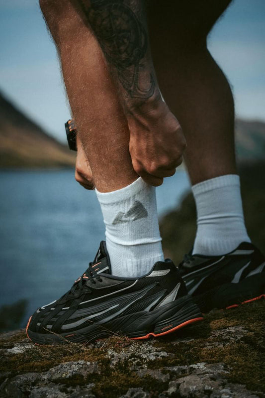 Off White Merino Wool Active Hiking Socks - Unisex