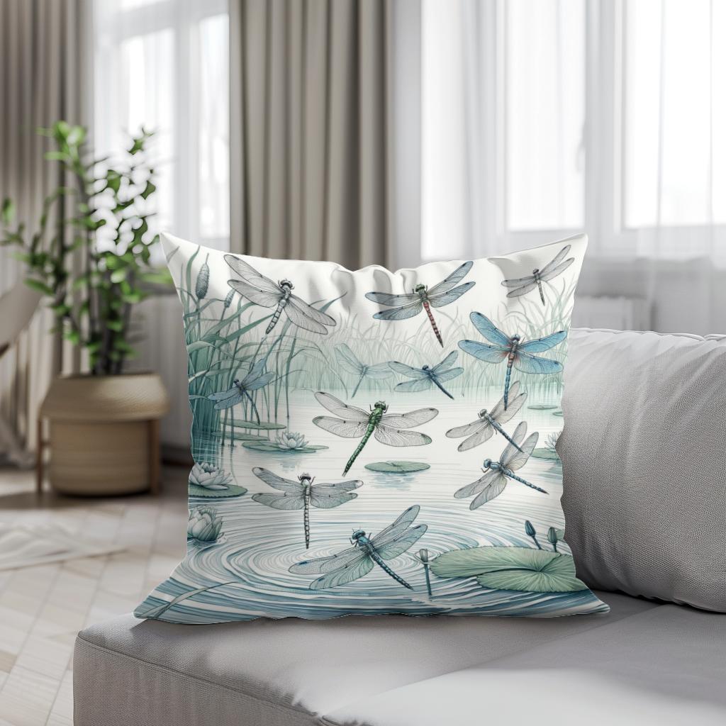 Dragonfly Waltz Cotton Cushion
