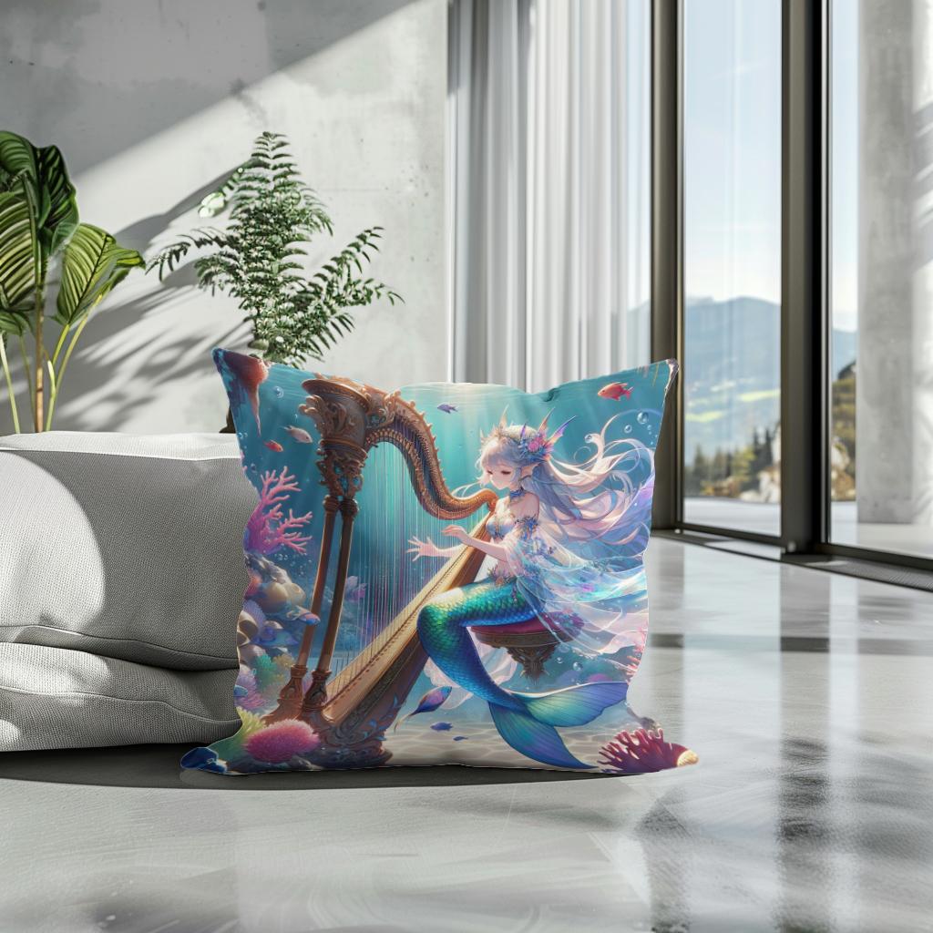 Ocean's Melody Cotton Cushion