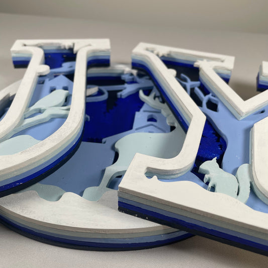 Joy Sign - Handmade Ornament by Curious Rabbit ®