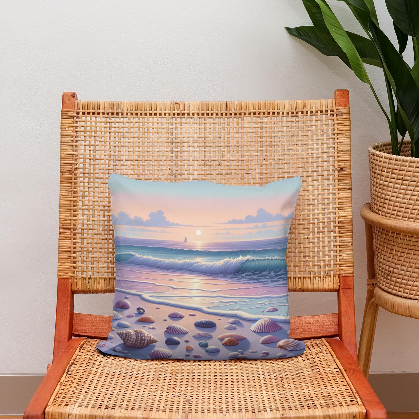 Sunset Serenity Cotton Cushion