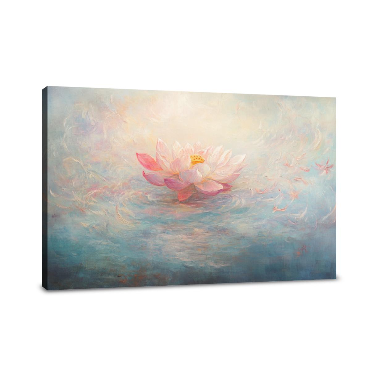 Ethereal Lotus Serenity Canvas