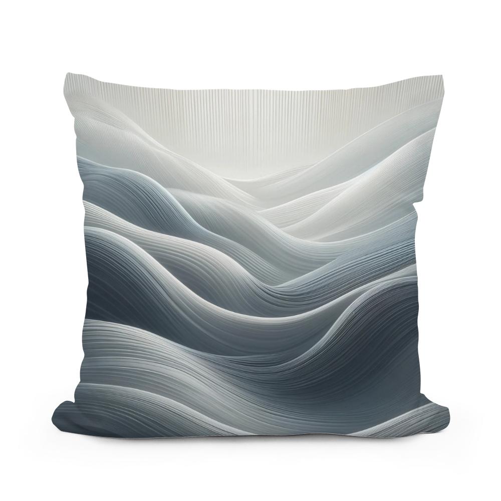 Serenity in Grey Cotton Cushion
