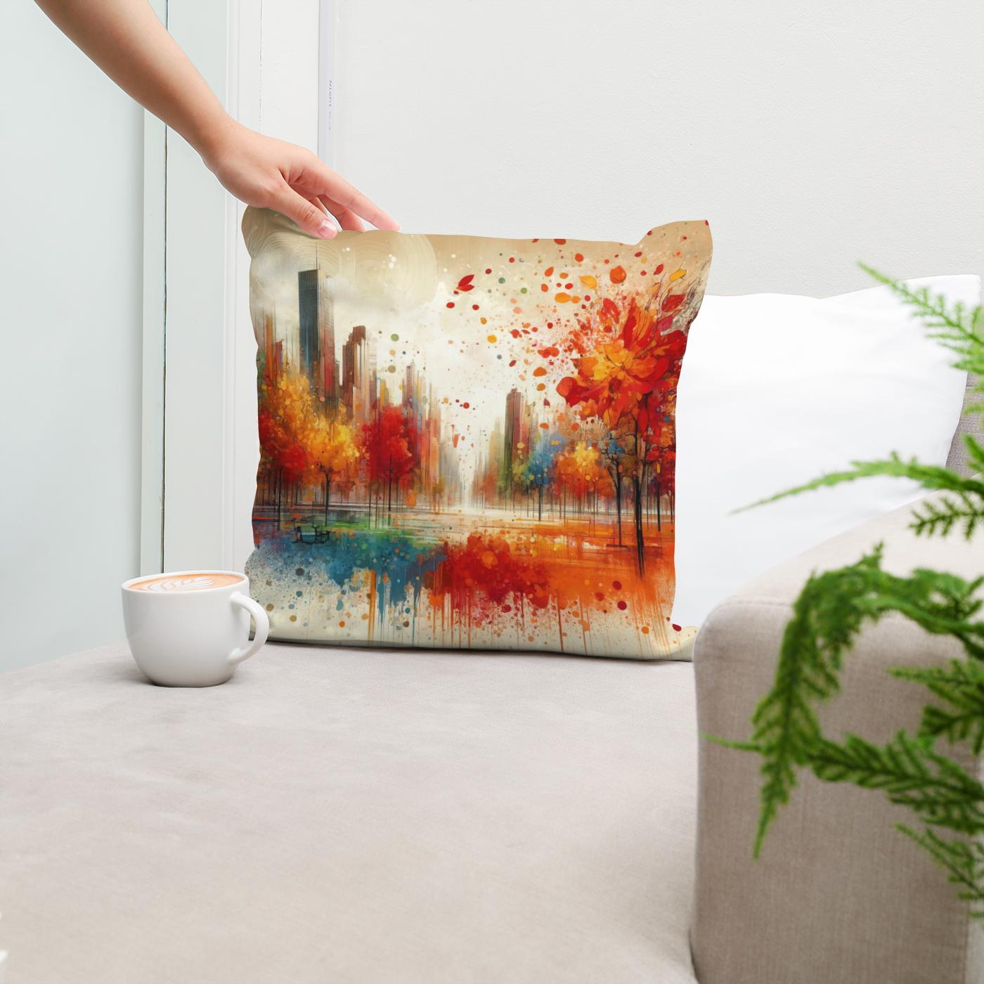 Autumn Park Harmony Cotton Cushion