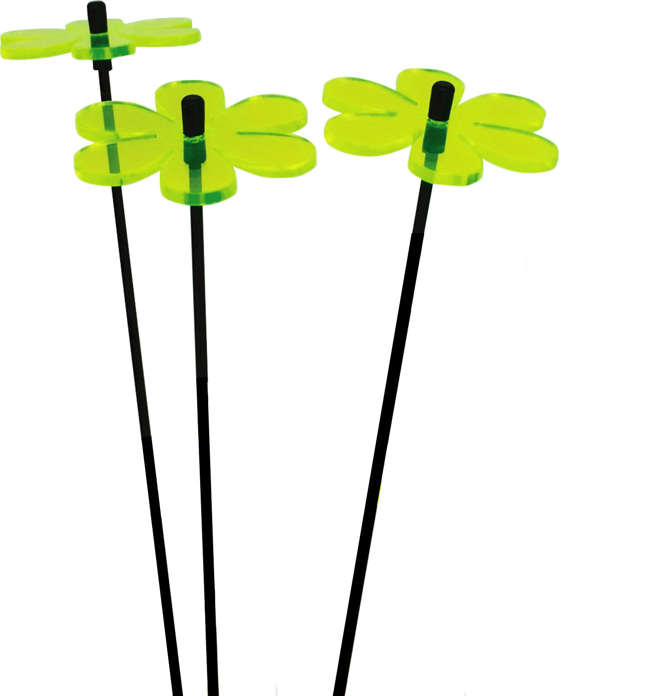 Garden Décor Ornament Set of 3 SunCatcher Daisy Colourful Flower