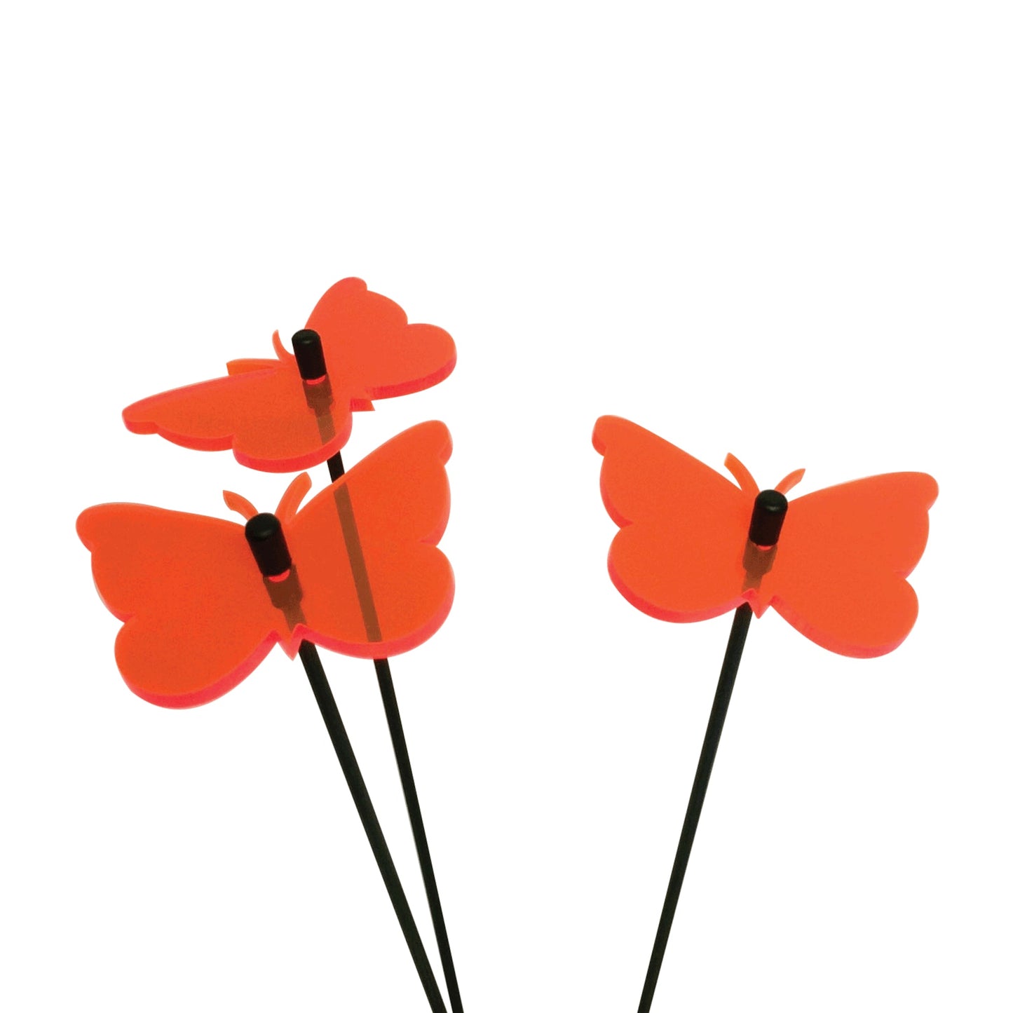 Small Garden Décor Ornaments Set of 3 'Gatekeeper Butterfly'