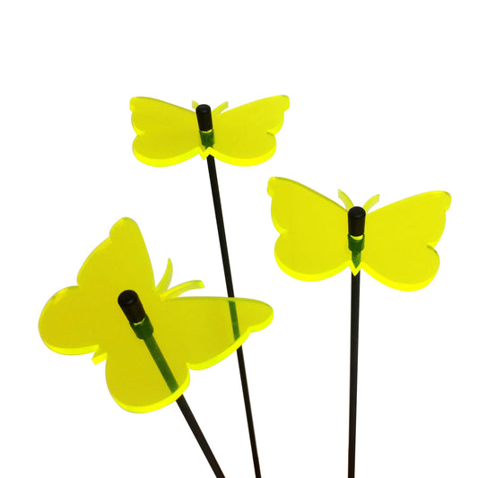 Small Garden Décor Ornaments Set of 3 'Gatekeeper Butterfly'