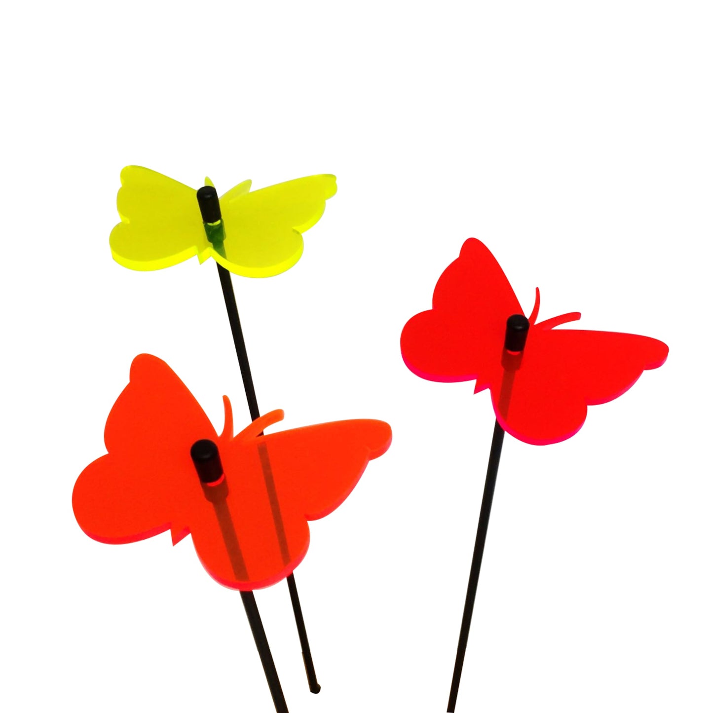 Small Garden Décor Ornaments Set of 3 'Gatekeeper Butterfly'