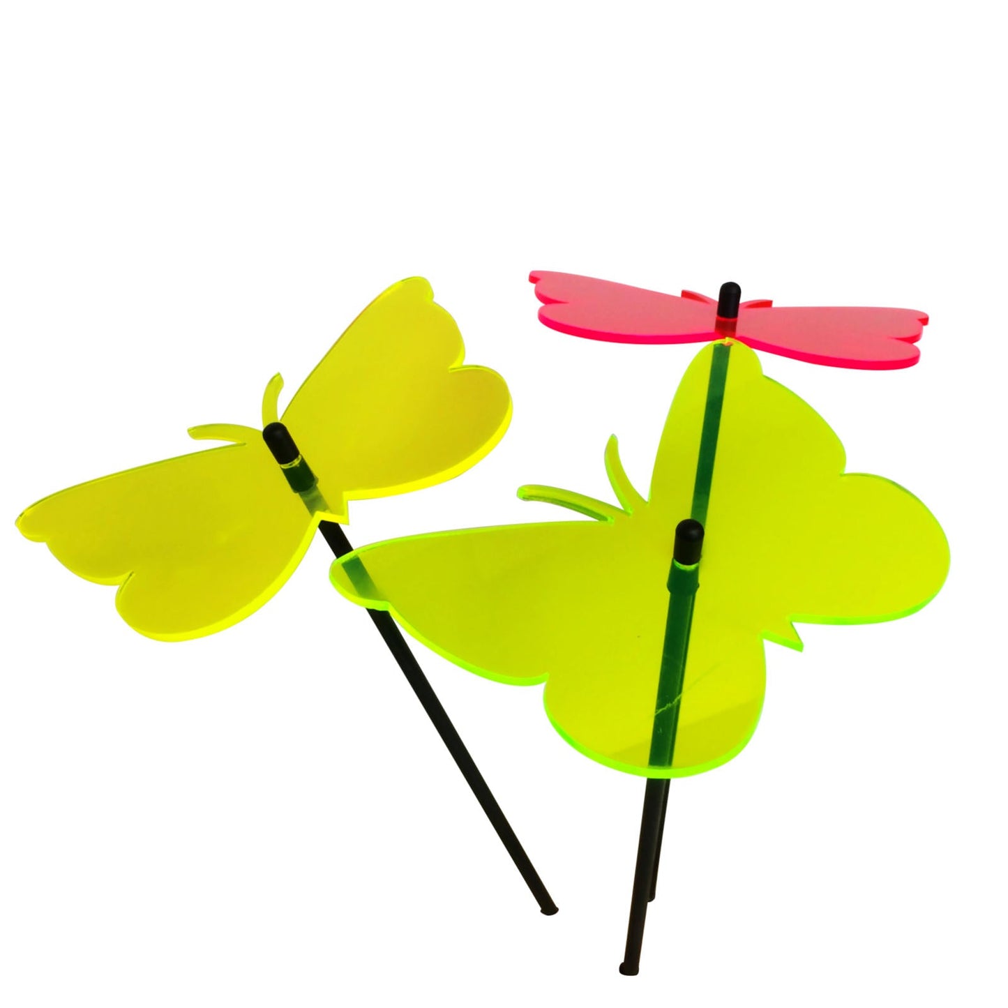 Large Garden Decor Ornaments Set of 3 'Gatekeeper Butterflies'