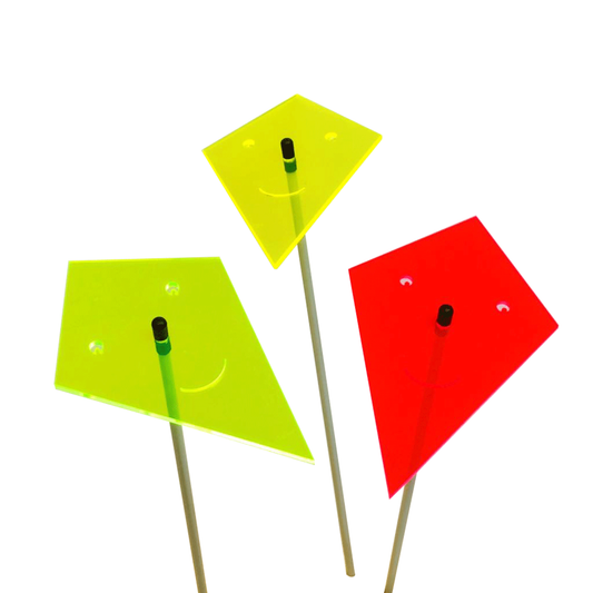 Large Garden Decor Ornaments Set of 3 'Flying Kites'