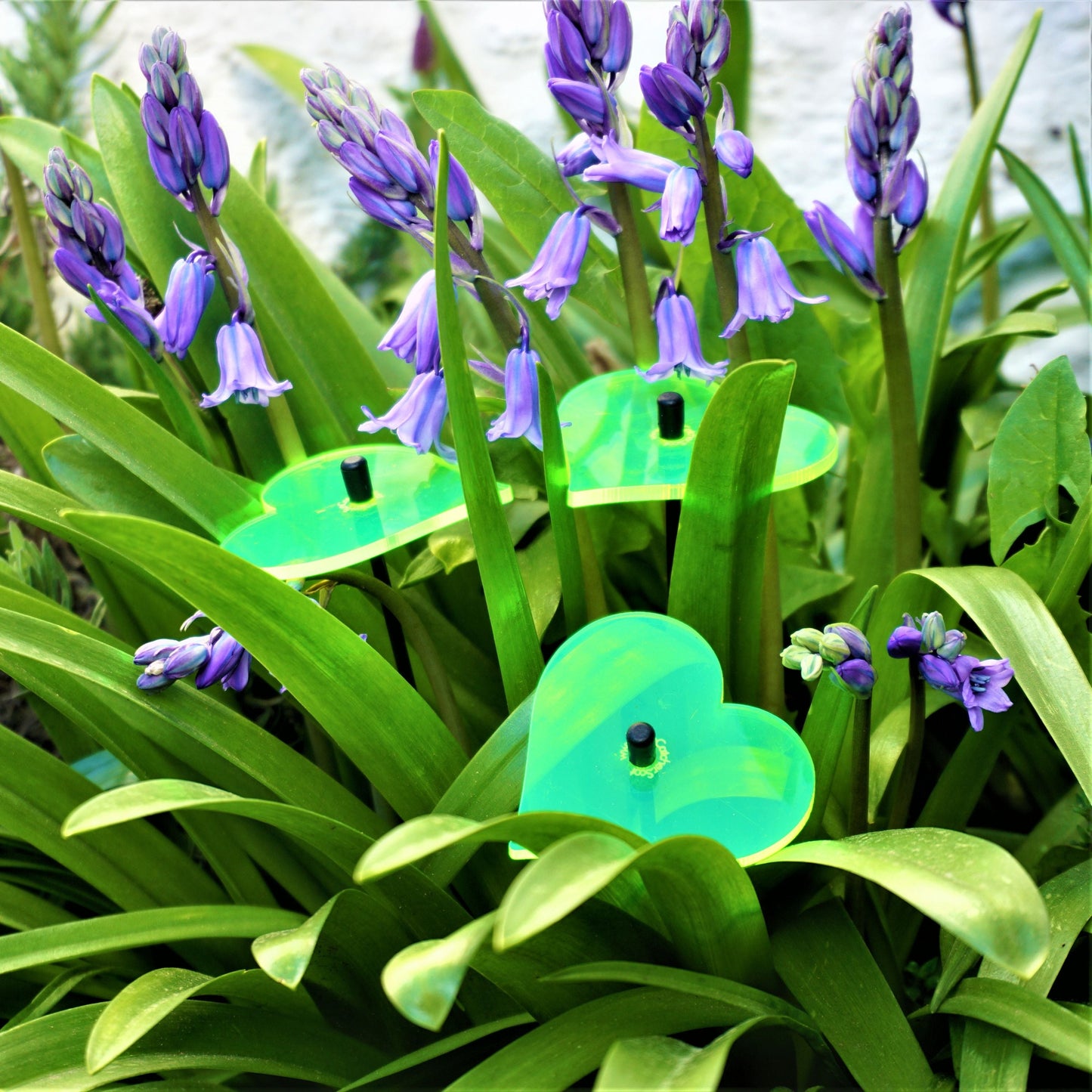 Small Garden Décor Ornaments Set of 3 'Heart'