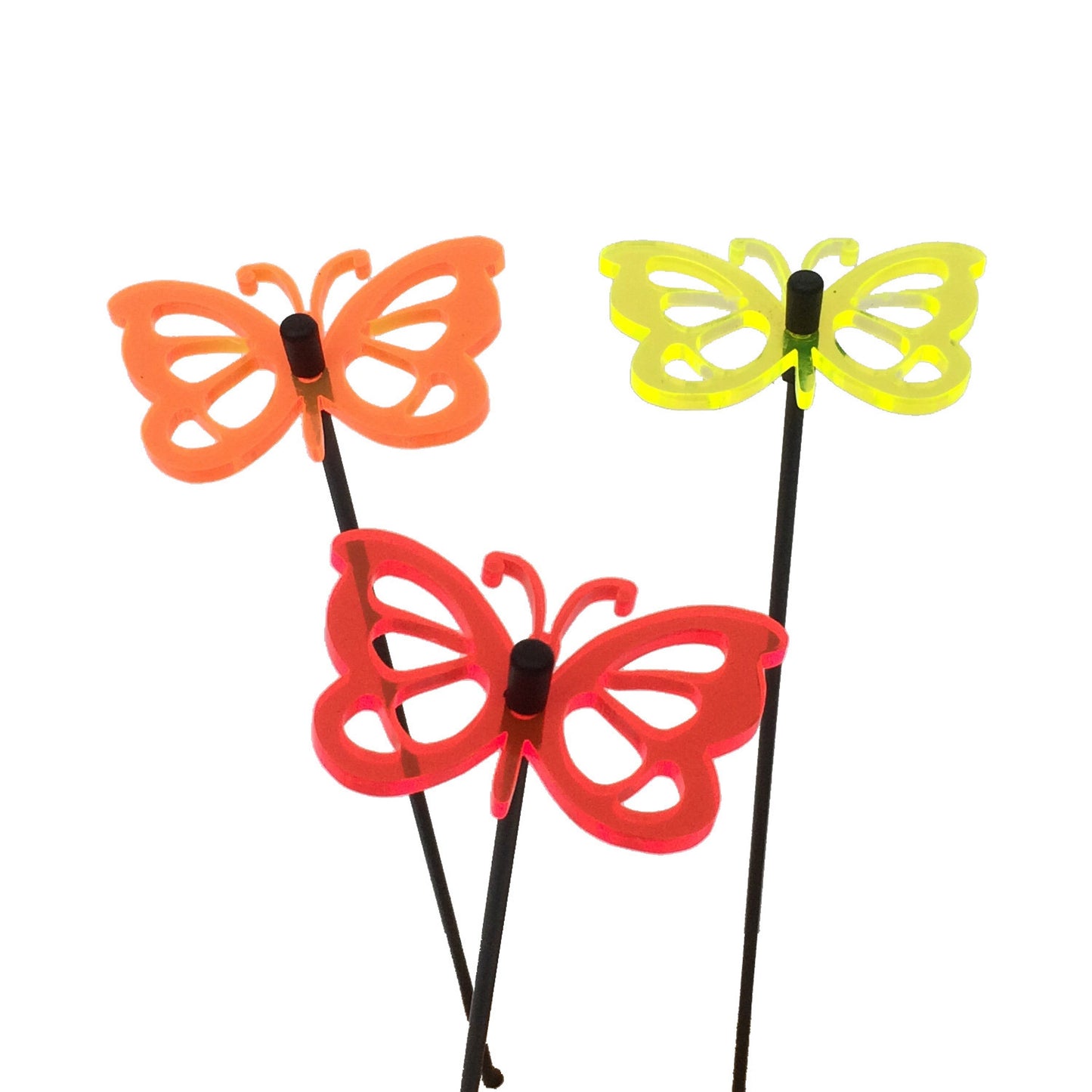 Small Garden Décor Ornaments Set of 3 'Comma Butterfly'