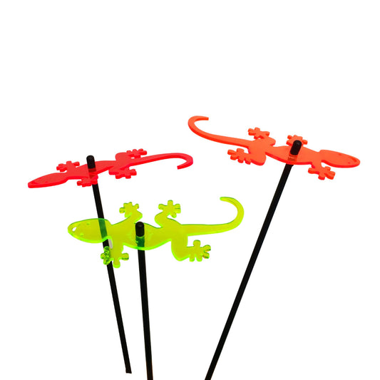 Large Garden Décor Ornaments Set of 3 'Geckos'