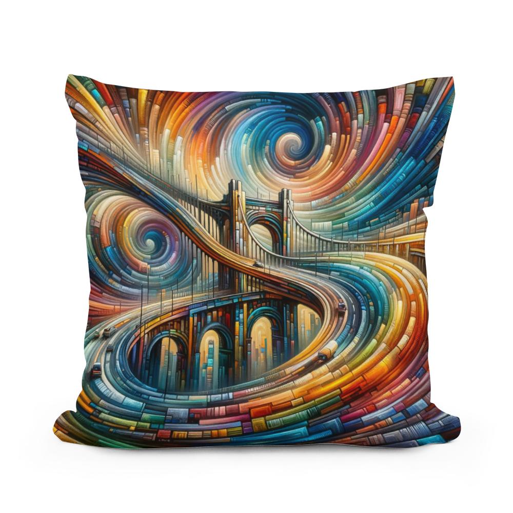 Timeless Bridge Spectrum Cotton Cushion