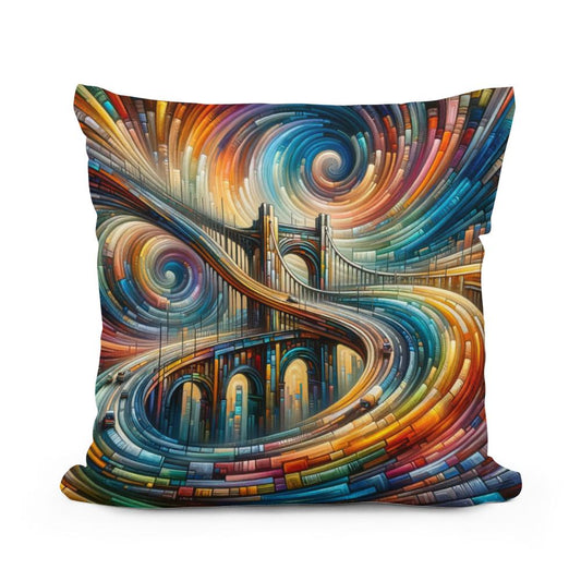 Timeless Bridge Spectrum Cotton Cushion