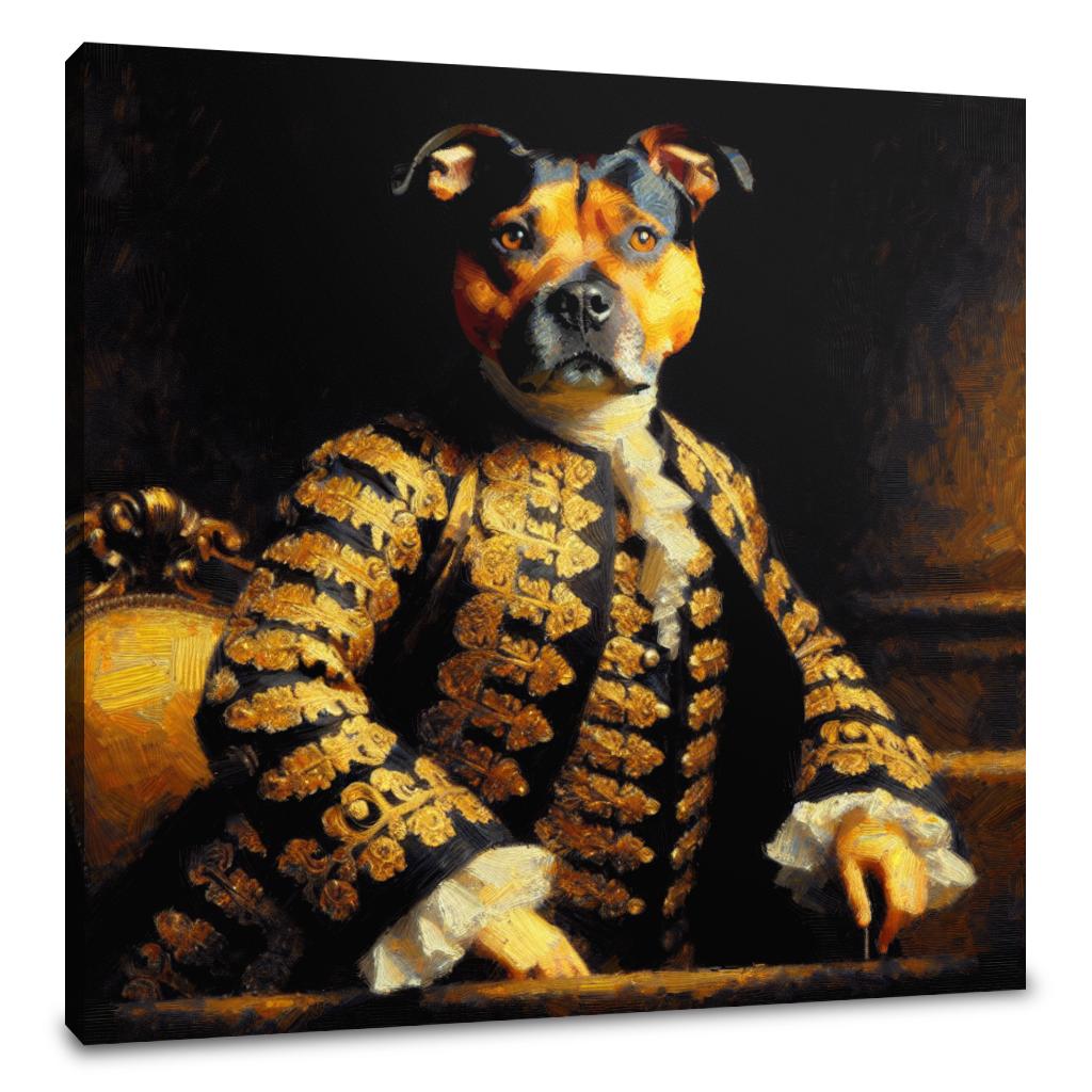 Regal Terrier Time-Crossroads Canvas