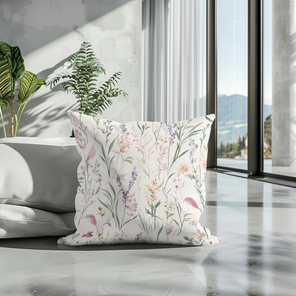 Meadow Whispers Cotton Cushion