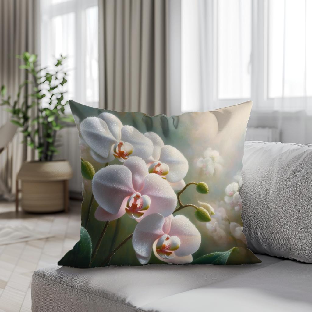 Orchid Whisper Cotton Cushion