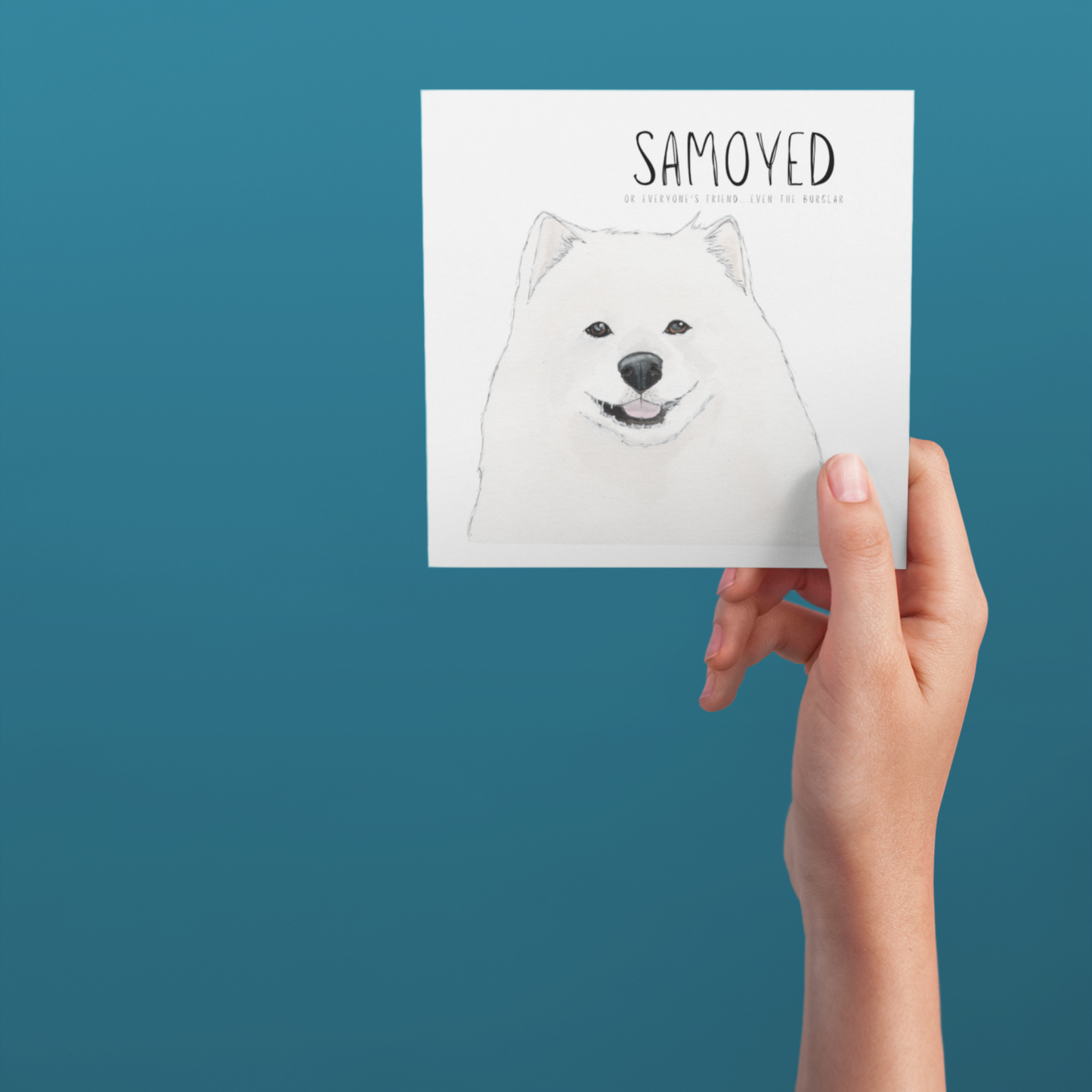Fluff, Love & Alibis – A Samoyed Card for All Occasions