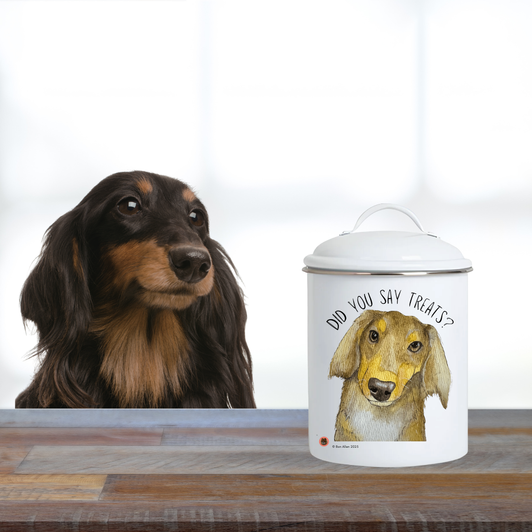 Handmade Dachshund Treat Jar – Because Snacks Deserve Style!