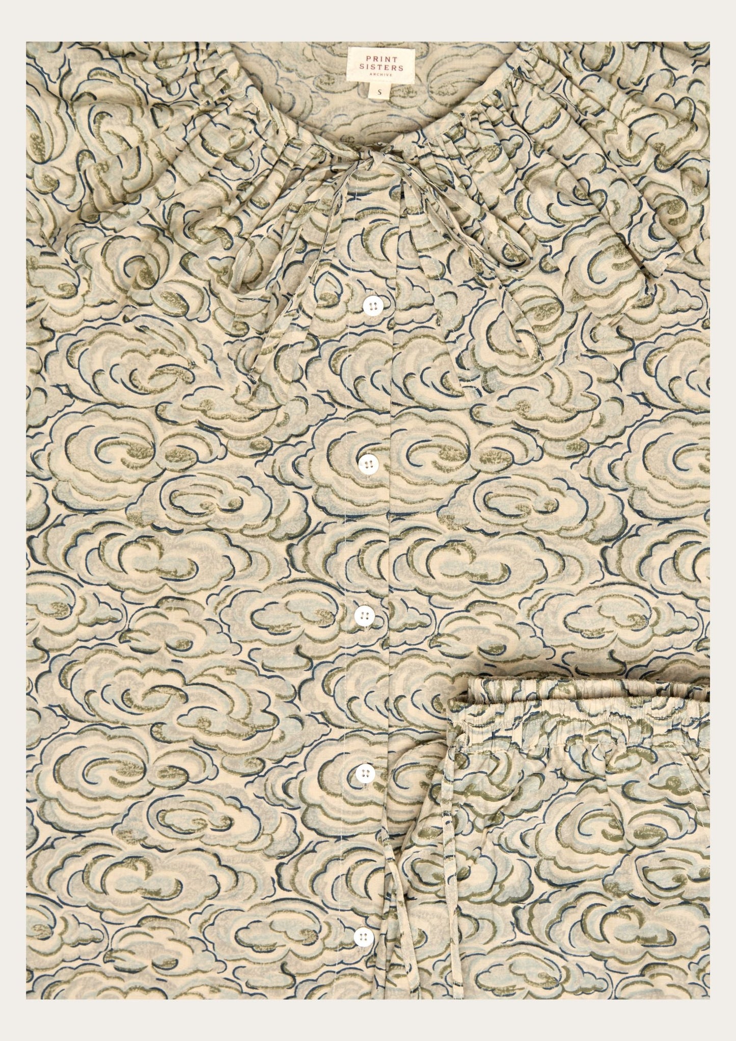 Kumo Clouds Two Piece Set  - Print Sisters Loungewear