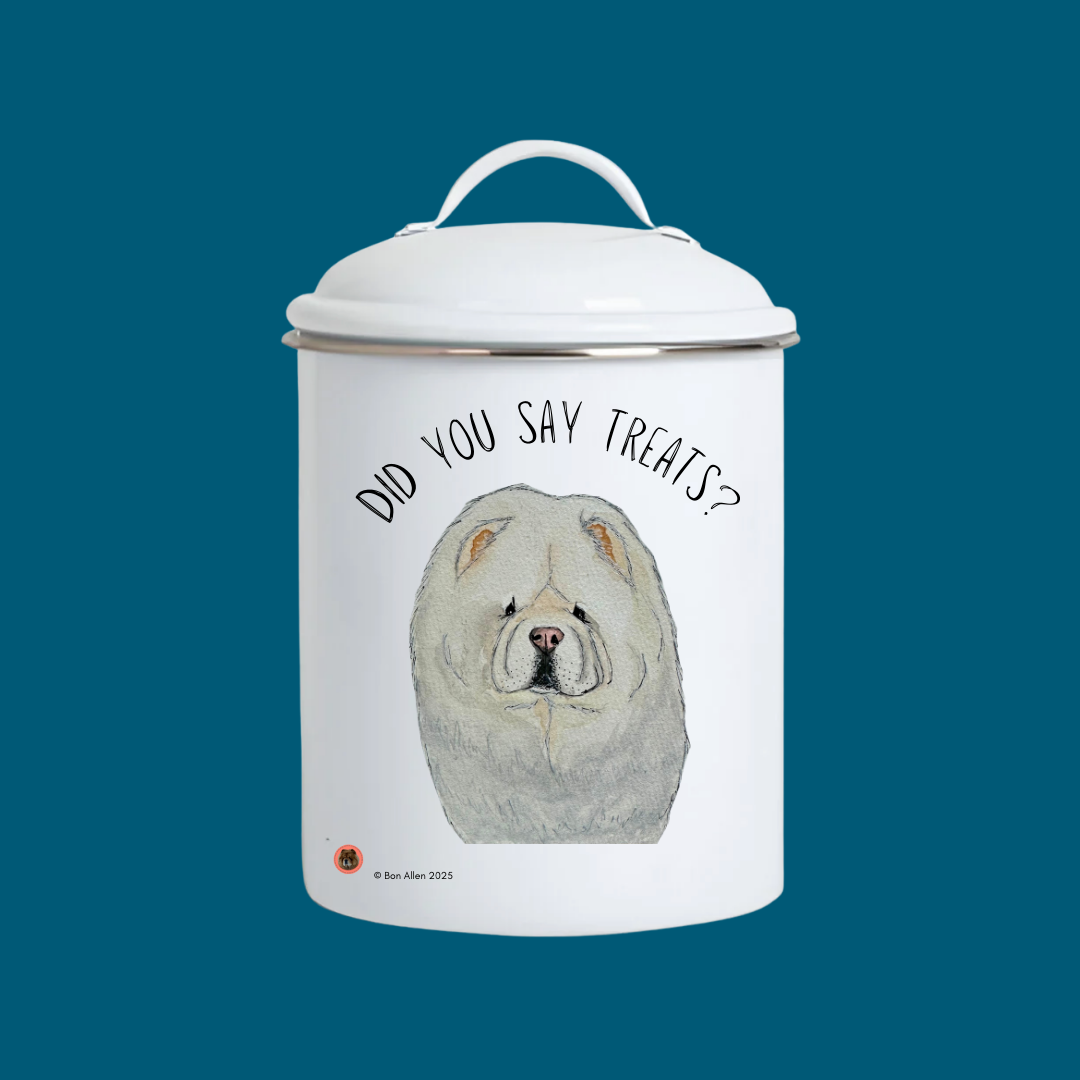 Chow Chow Treat Jar: Stylish Storage for Your Pup’s Snacks!