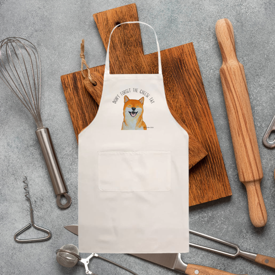 Shiba Inu Apron – For Cooks Under Canine Surveillance
