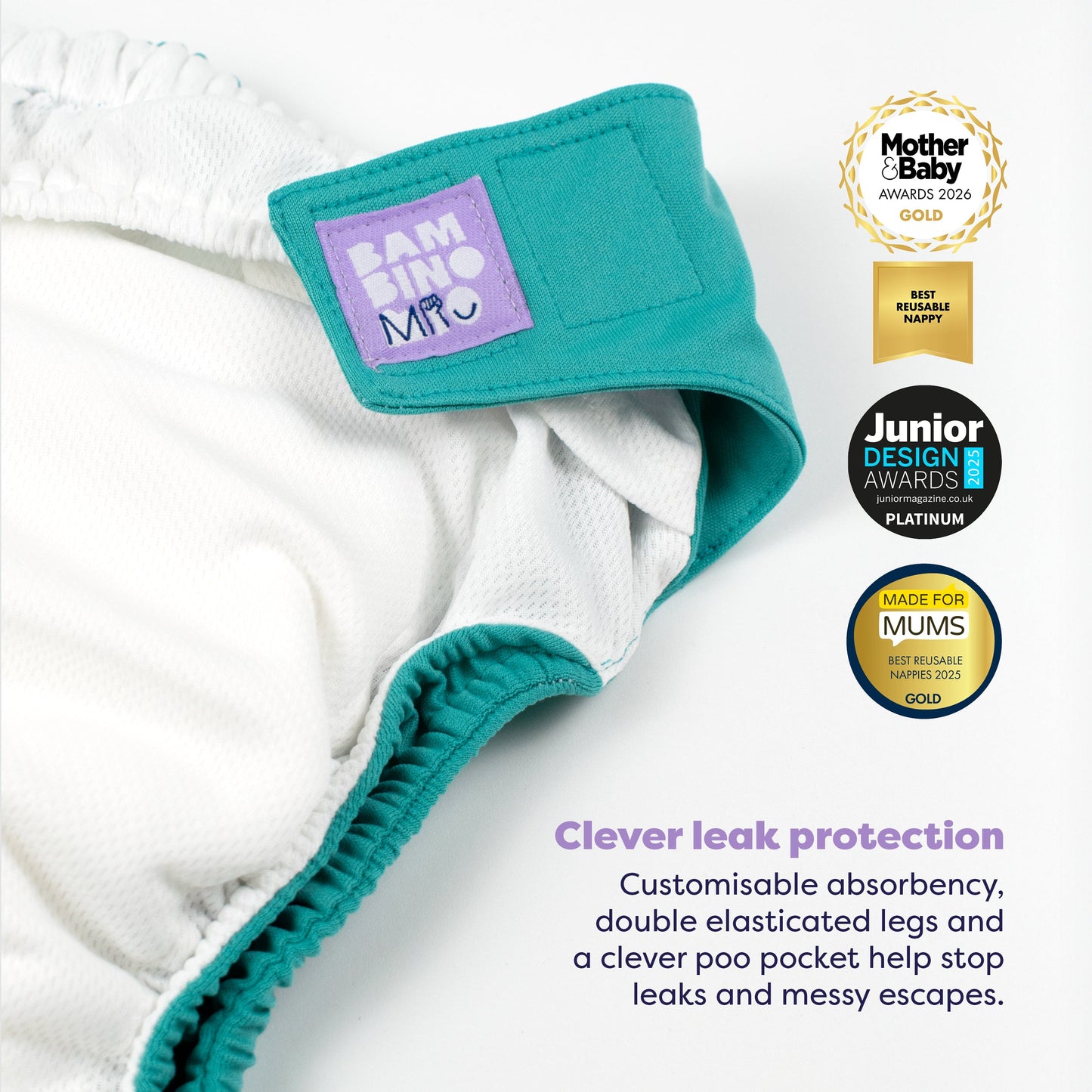 The Essentials Reusable Nappy Bundle in Paintbox Pastels
