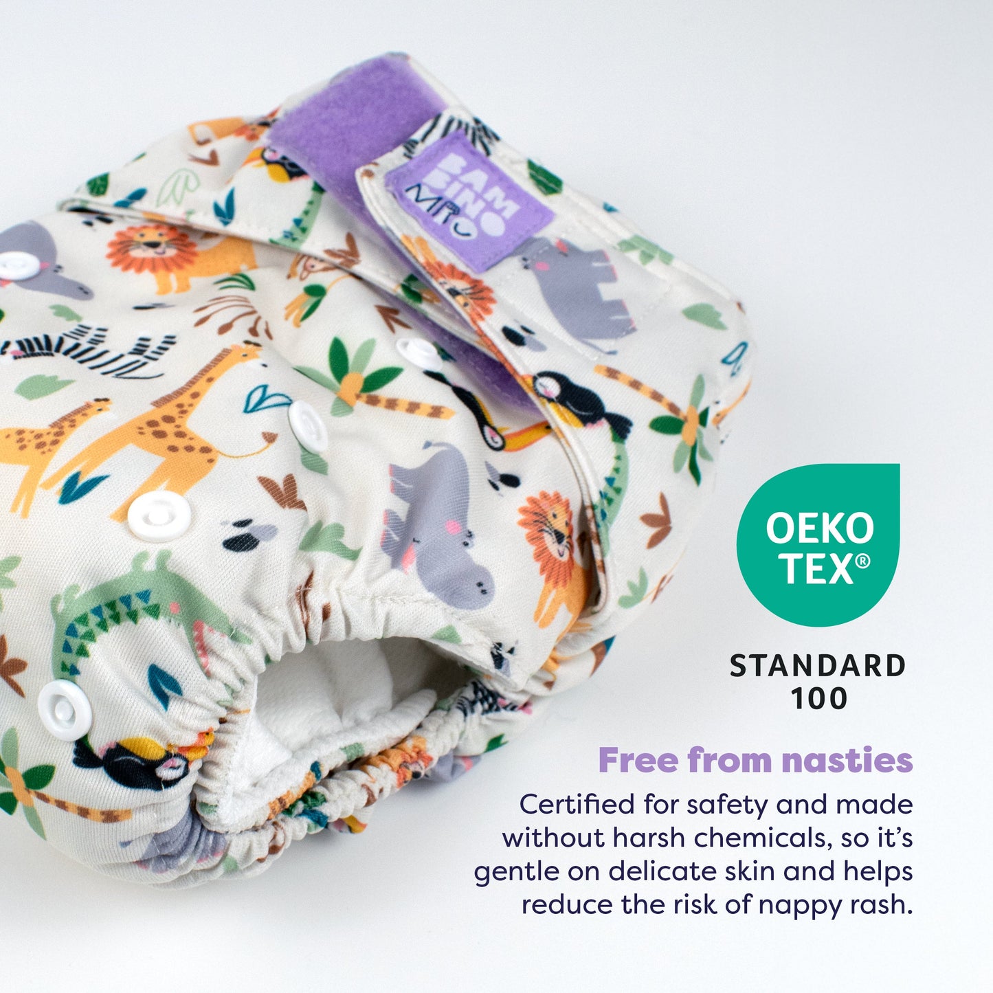 Revolutionary Try-Me-Trio Reusable Nappy Bundle in Wild Life